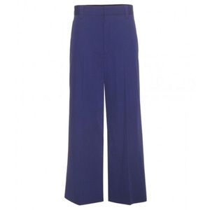 MARC JACOBS navy wool wide leg dress pants 6 dark academia